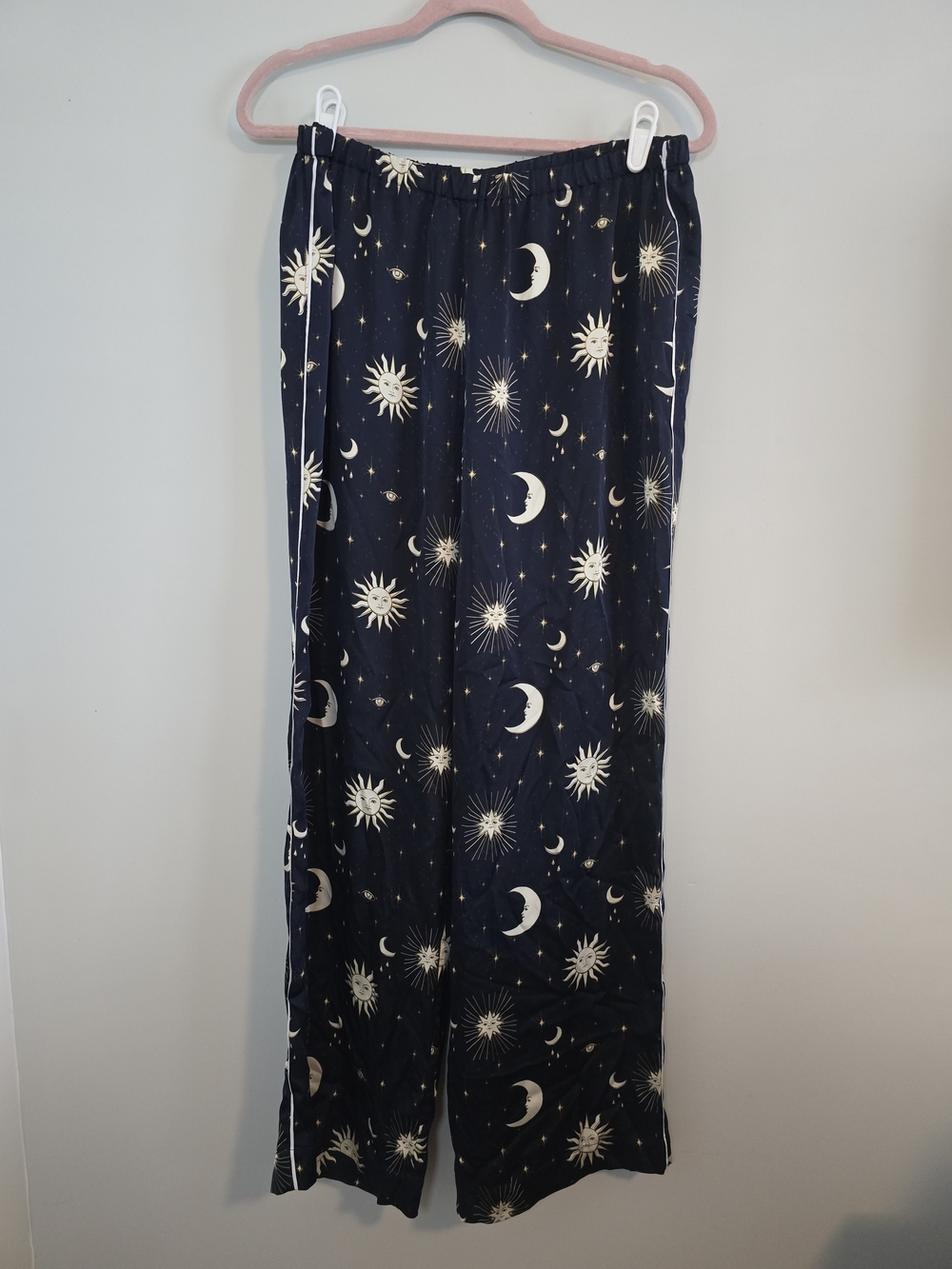 J.Crew Navy Celestial Moon Star Print Pajama Lounge Pants Women’s L